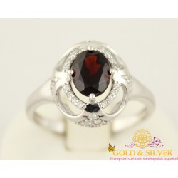 Серебряное кольцо с гранатом Восточная сказка 19279rg  Gold & Silver, Украина